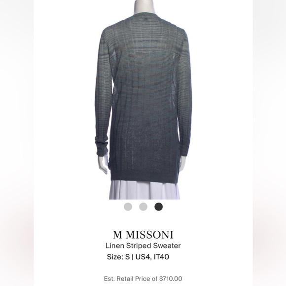 MISSONI Excellent condition linen cardigan - Picture 3 of 4